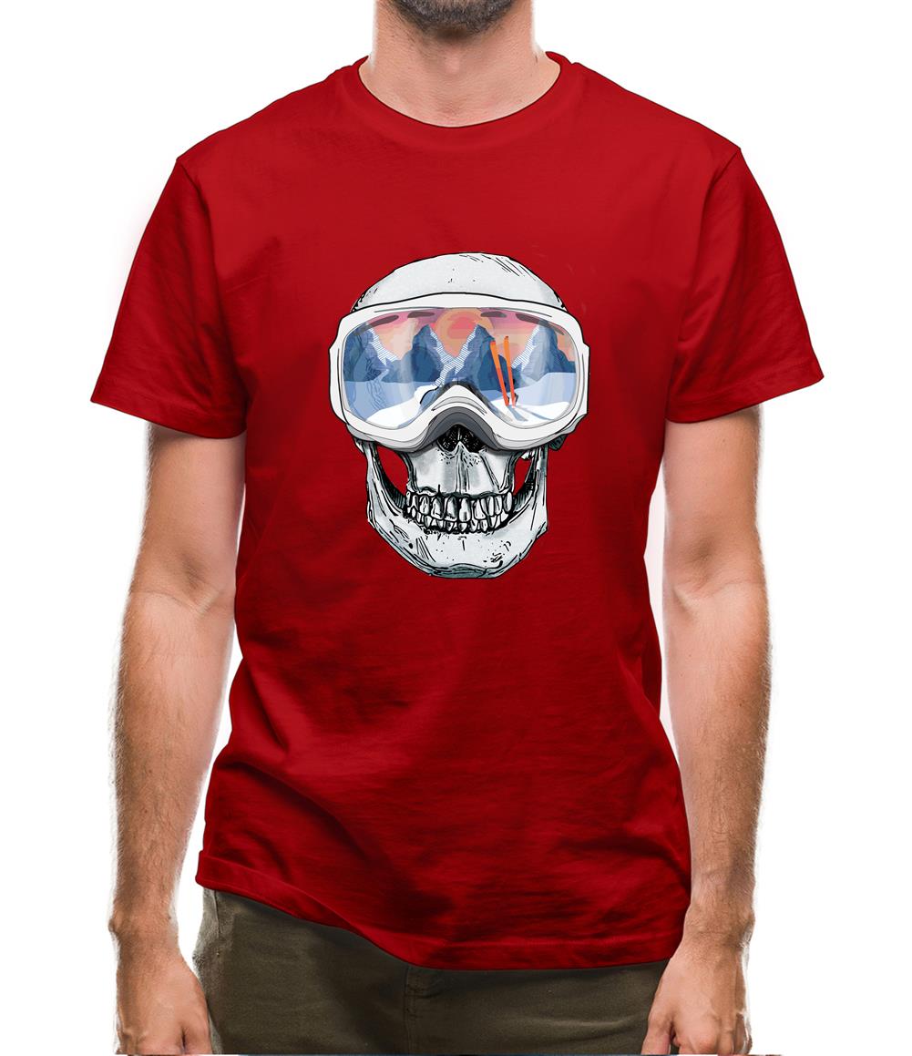 Skull With Ski Mask Mens T-Shirt