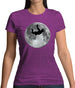 Sky Diving Moon Womens T-Shirt