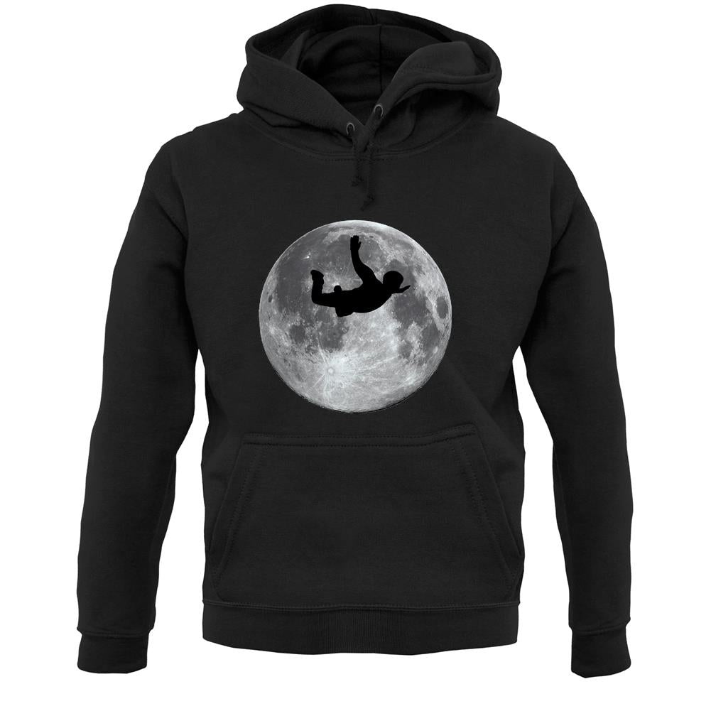 Sky Diving Moon Unisex Hoodie