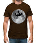 Sky Diving Moon Mens T-Shirt