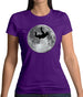 Sky Diving Moon Womens T-Shirt