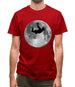 Sky Diving Moon Mens T-Shirt