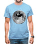 Sky Diving Moon Mens T-Shirt