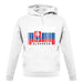 Slovakia Barcode Style Flag unisex hoodie