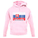 Slovakia Barcode Style Flag unisex hoodie