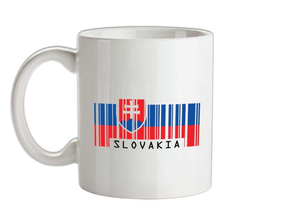 Slovakia Barcode Style Flag Ceramic Mug