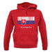 Slovakia Barcode Style Flag unisex hoodie