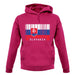 Slovakia Barcode Style Flag unisex hoodie