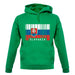 Slovakia Barcode Style Flag unisex hoodie
