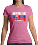 Slovakia Barcode Style Flag Womens T-Shirt