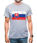 Slovakia Grunge Style Flag Mens T-Shirt