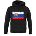 Slovakia Grunge Style Flag unisex hoodie