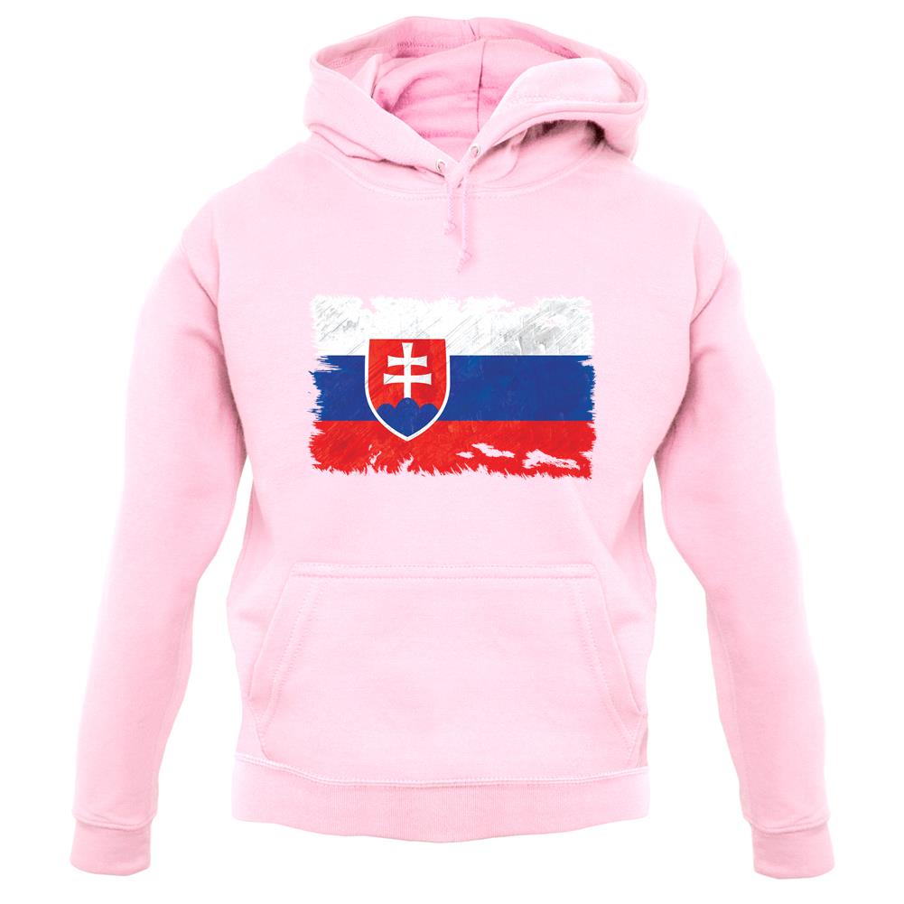 Slovakia Grunge Style Flag unisex hoodie