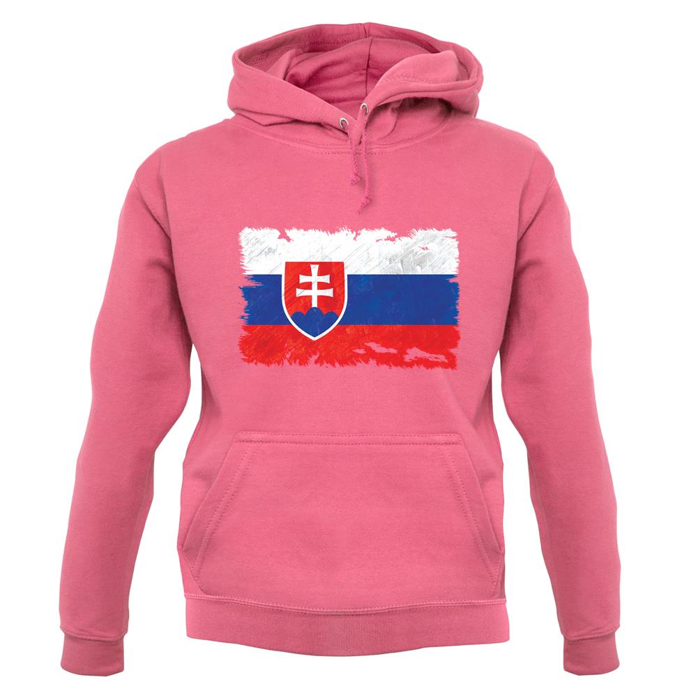 Slovakia Grunge Style Flag unisex hoodie