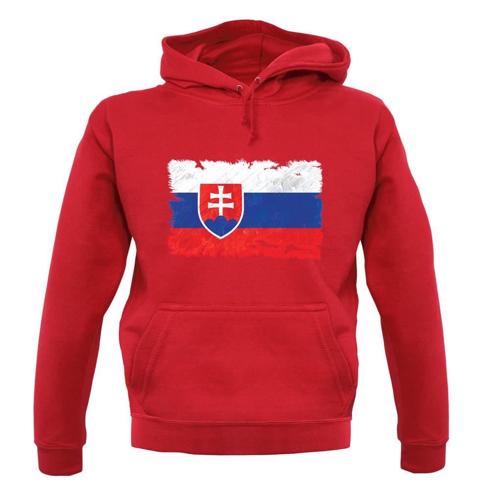 Slovakia Grunge Style Flag unisex hoodie