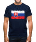 Slovakia Grunge Style Flag Mens T-Shirt