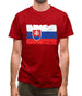 Slovakia Grunge Style Flag Mens T-Shirt