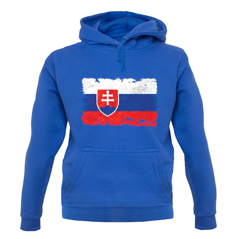 Slovakia Grunge Style Flag unisex hoodie