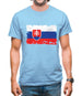 Slovakia Grunge Style Flag Mens T-Shirt