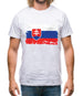 Slovakia Grunge Style Flag Mens T-Shirt