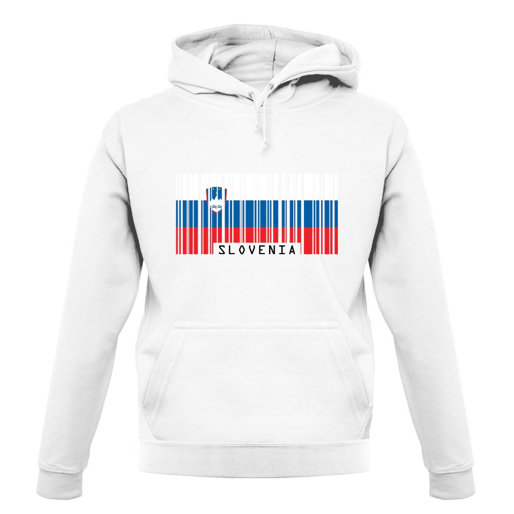 Slovenia Barcode Style Flag unisex hoodie