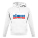 Slovenia Barcode Style Flag unisex hoodie