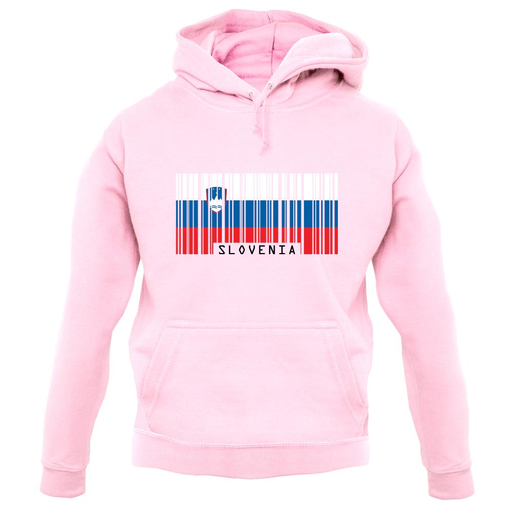 Slovenia Barcode Style Flag unisex hoodie
