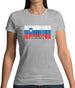 Slovenia Barcode Style Flag Womens T-Shirt