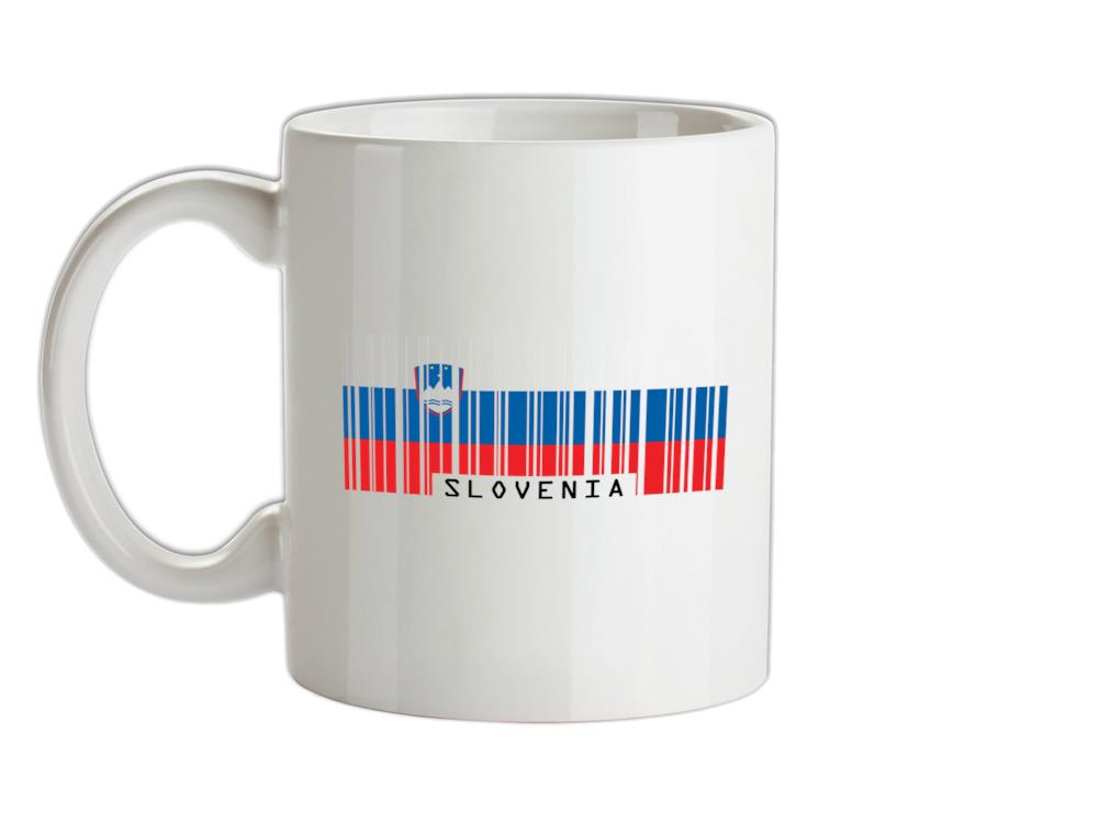Slovenia Barcode Style Flag Ceramic Mug