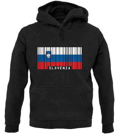 Slovenia Barcode Style Flag unisex hoodie