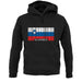 Slovenia Barcode Style Flag unisex hoodie