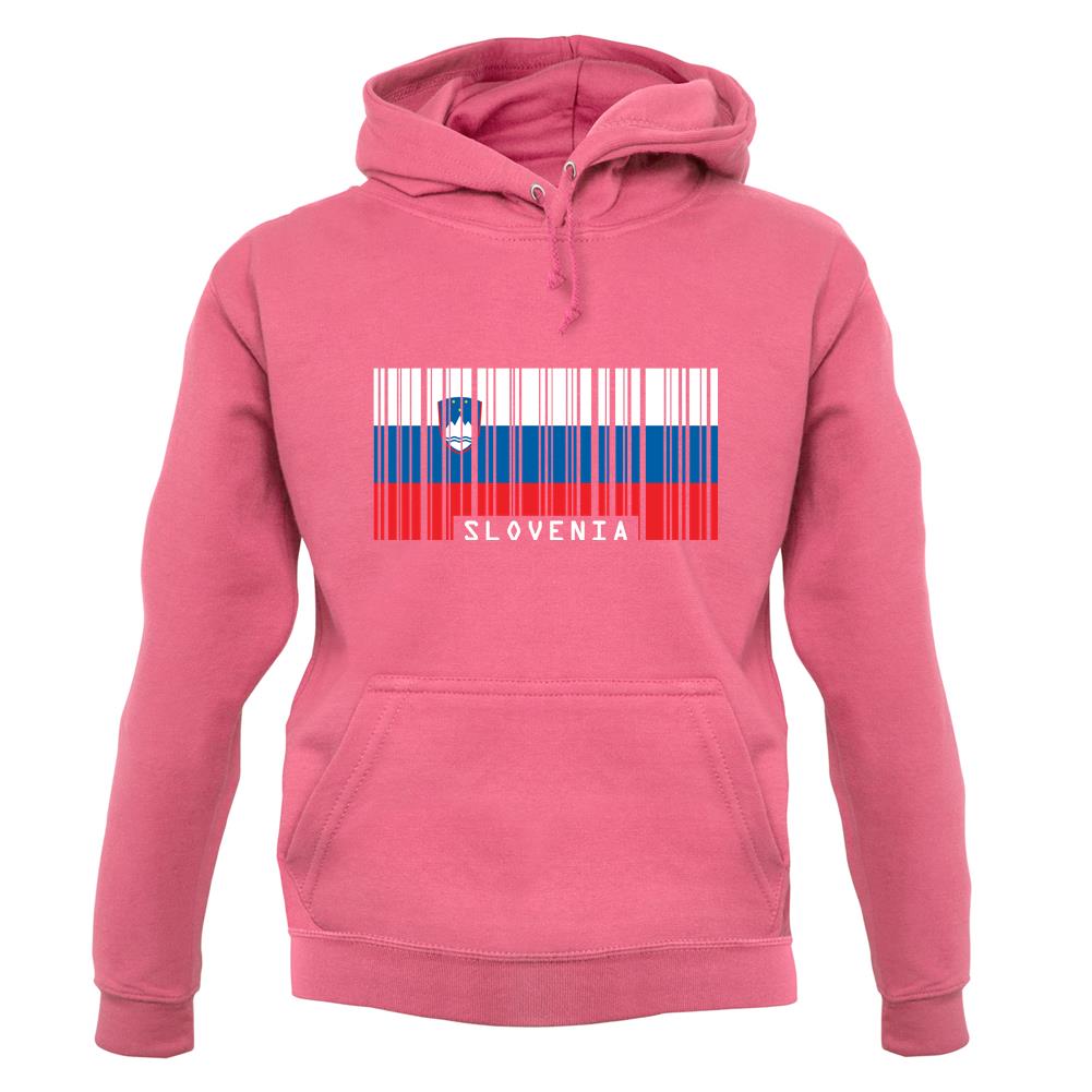 Slovenia Barcode Style Flag unisex hoodie