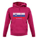 Slovenia Barcode Style Flag unisex hoodie