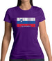 Slovenia Barcode Style Flag Womens T-Shirt