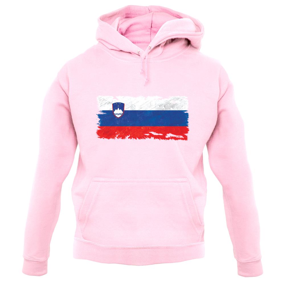 Slovenia Grunge Style Flag unisex hoodie