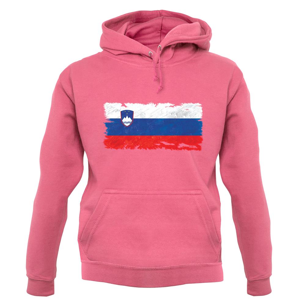Slovenia Grunge Style Flag unisex hoodie