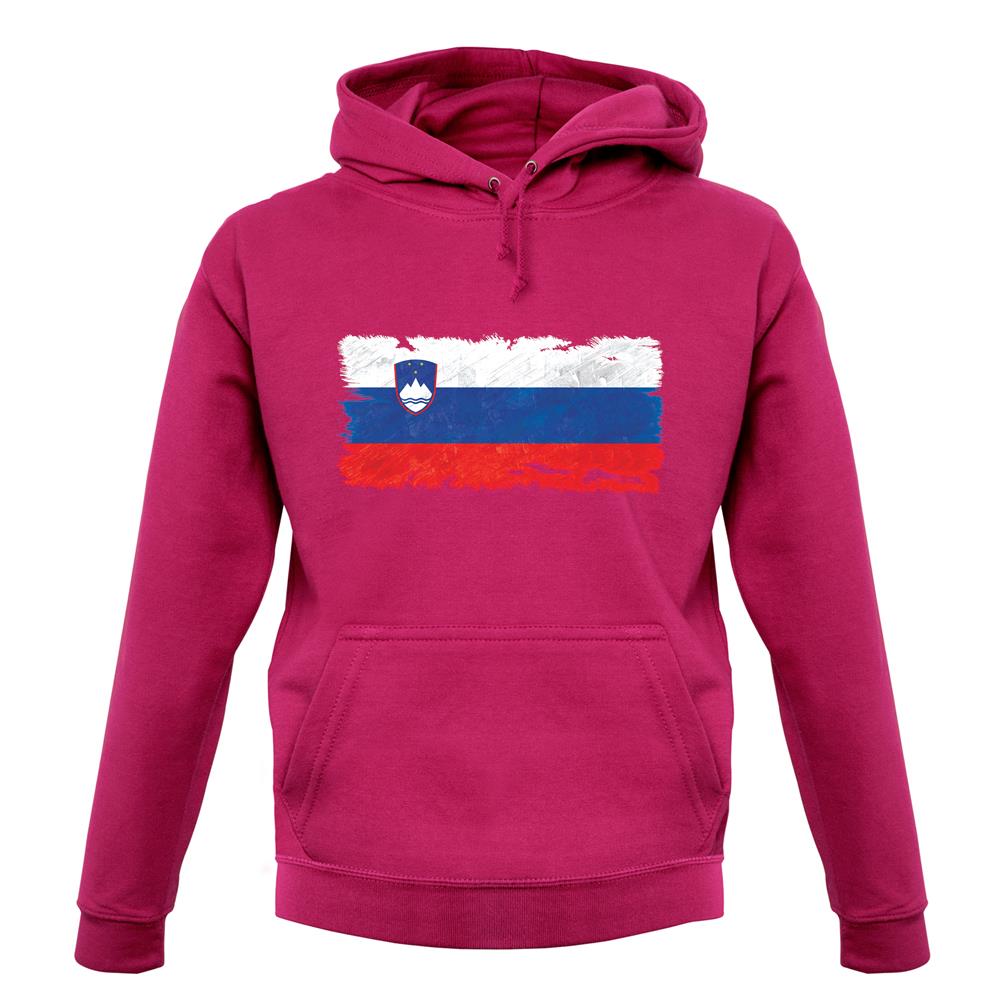 Slovenia Grunge Style Flag unisex hoodie