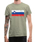 Slovenia Grunge Style Flag Mens T-Shirt