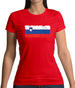 Slovenia Grunge Style Flag Womens T-Shirt