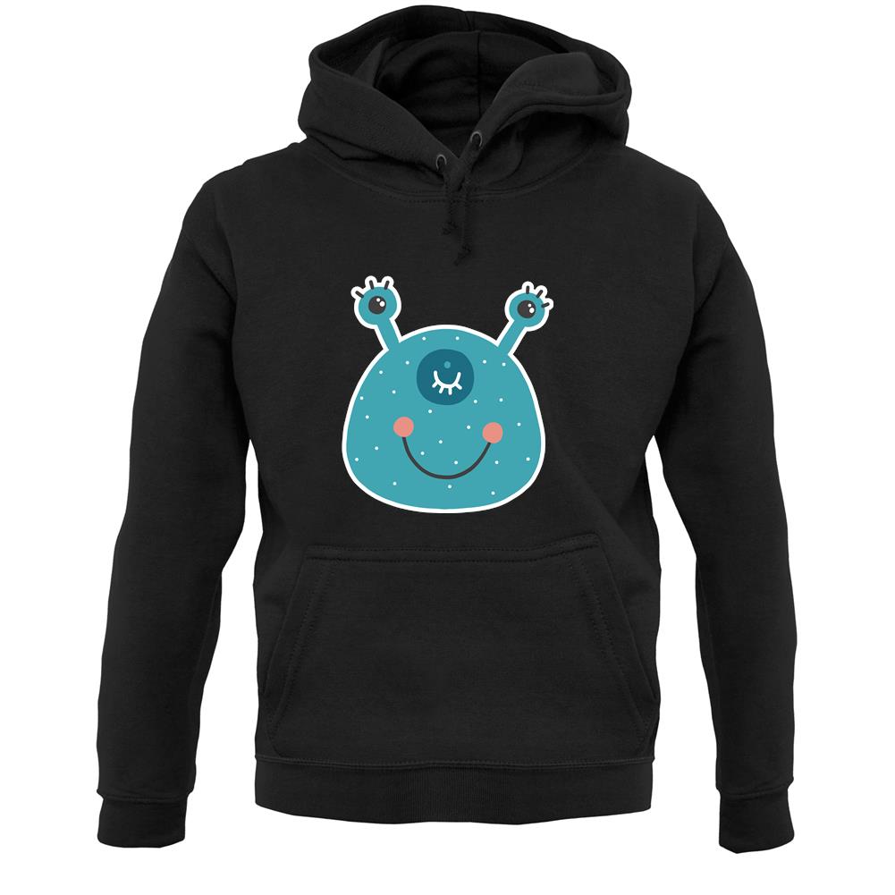 Smiley Face Alien Unisex Hoodie