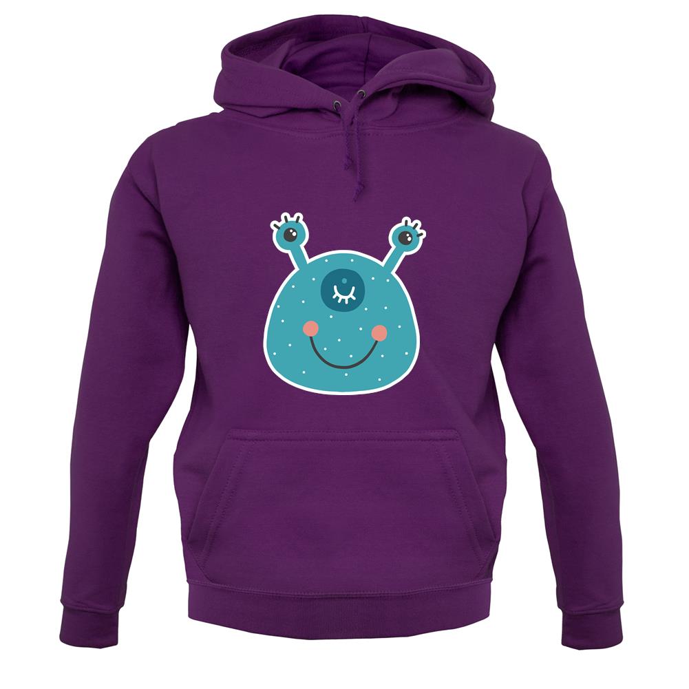 Smiley Face Alien unisex hoodie