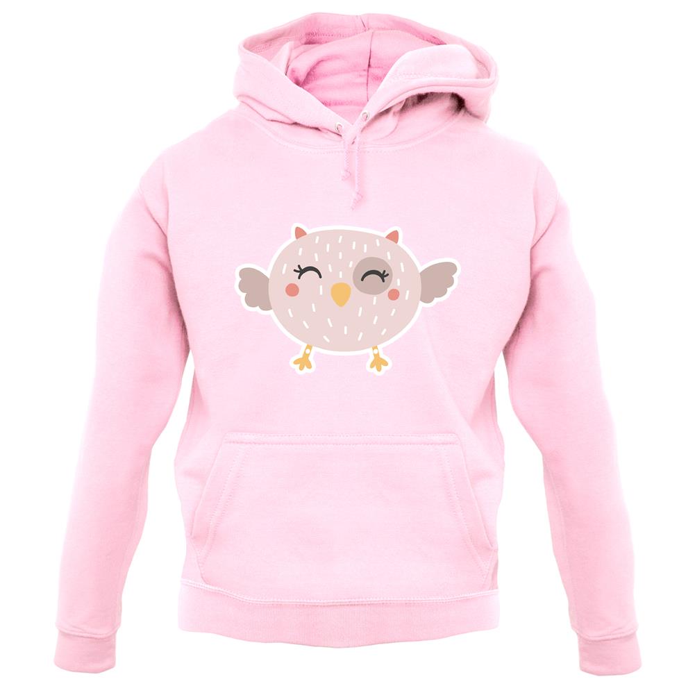 Smiley Face Baby Owl unisex hoodie