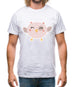 Smiley Face Baby Owl Mens T-Shirt