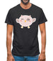 Smiley Face Baby Owl Mens T-Shirt