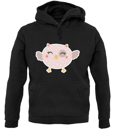 Smiley Face Baby Owl unisex hoodie
