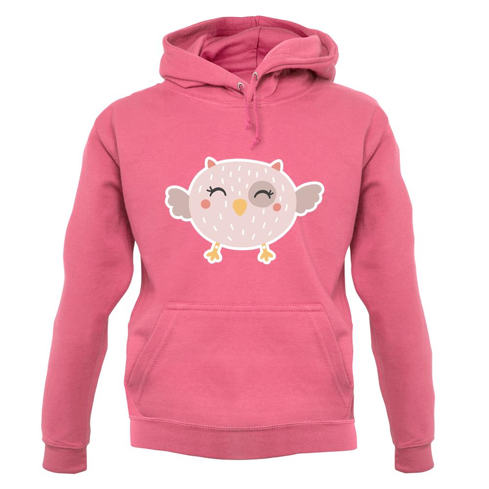 Smiley Face Baby Owl unisex hoodie