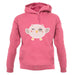 Smiley Face Baby Owl unisex hoodie