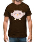 Smiley Face Baby Owl Mens T-Shirt