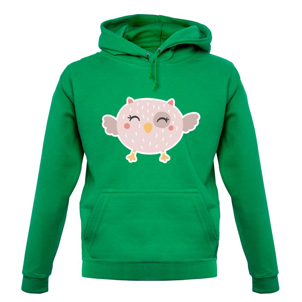 Smiley Face Baby Owl unisex hoodie