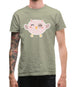 Smiley Face Baby Owl Mens T-Shirt